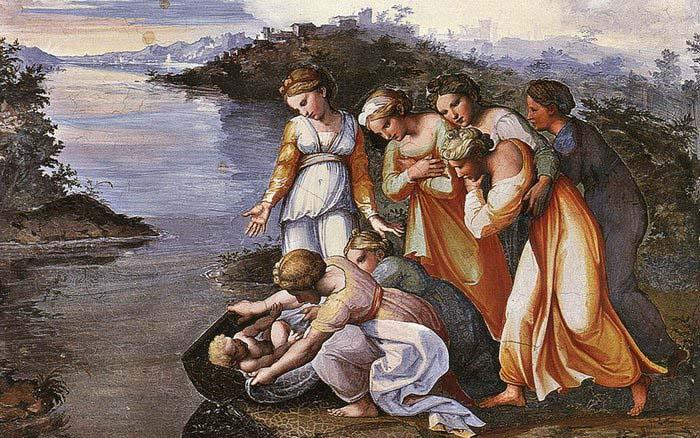RAFFAELLO Sanzio Moses Saved from the Water china oil painting image